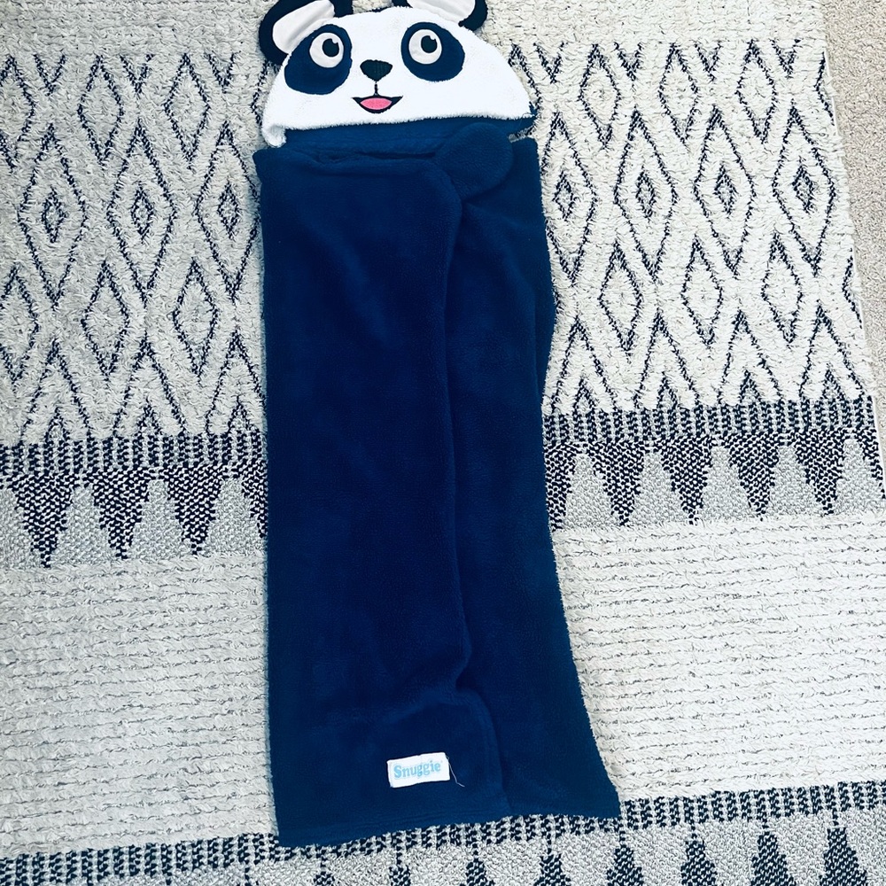 SNUGGIE Panda Hooded Blanket with paws